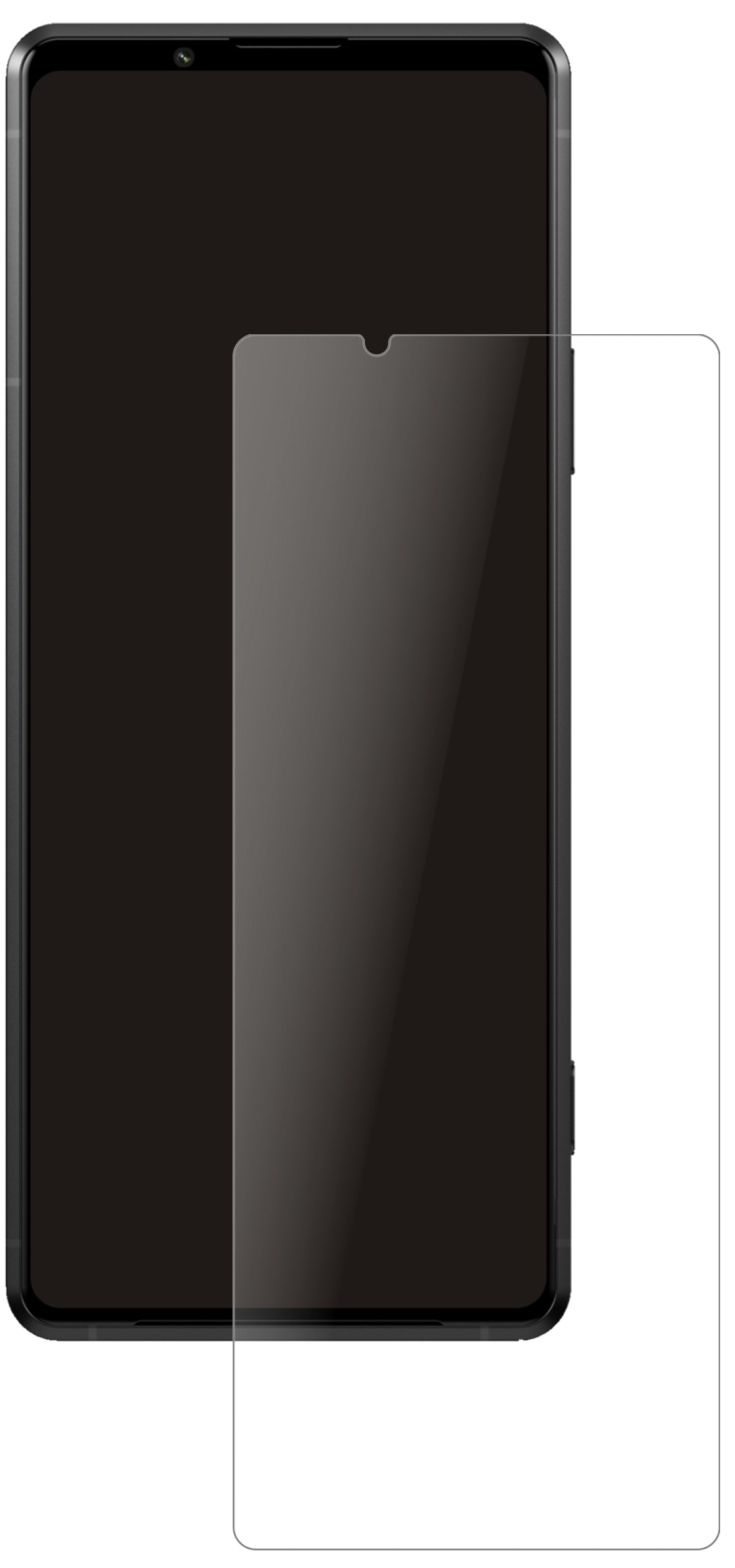 SonyXperia Pro-I mit aufgebrachter dipos Panzerfolie, die lästige Fingerabdrücke minimiert