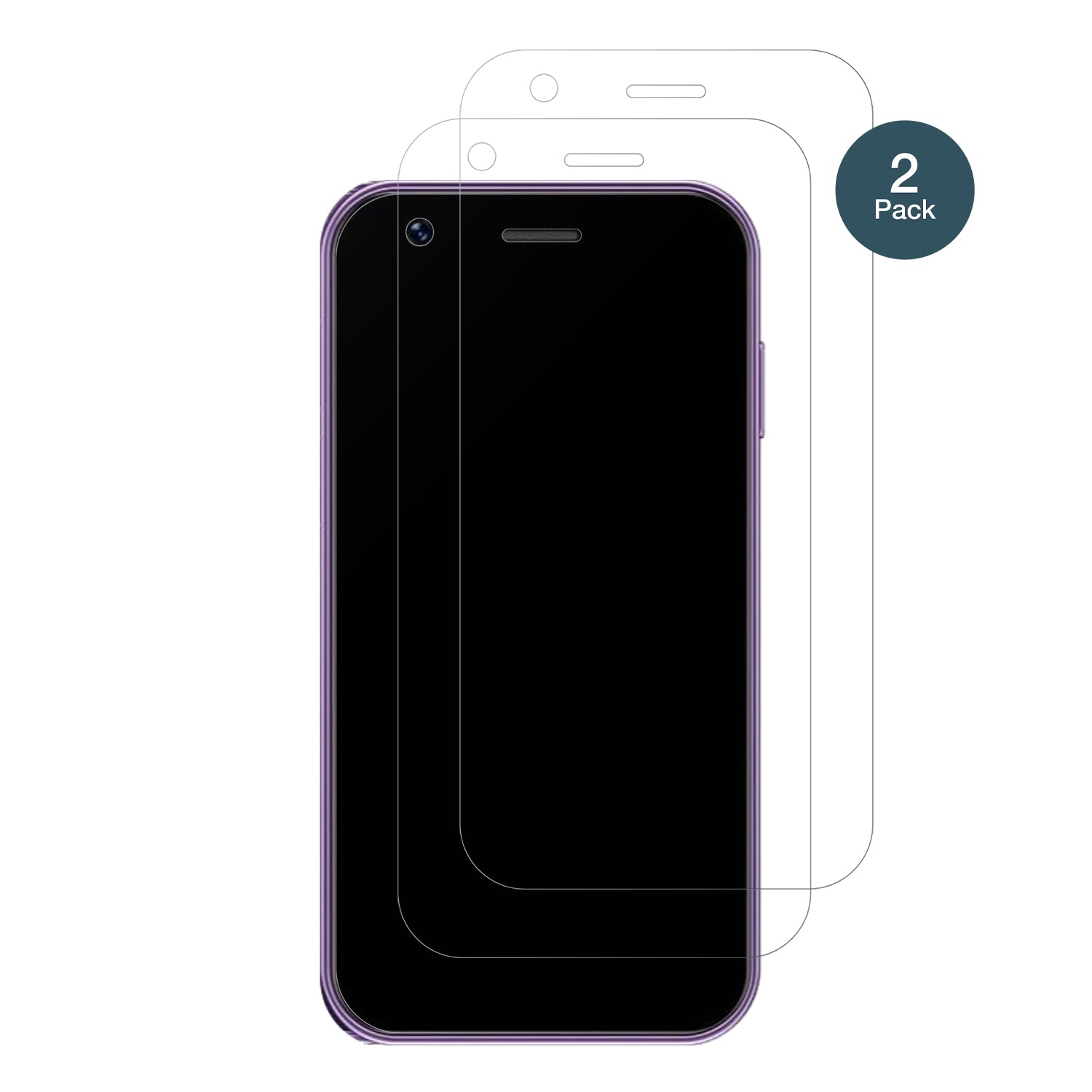 SOYESXS16 Mini Smartphone mit aufgebrachter dipos Panzerfolie, die lästige Fingerabdrücke minimiert