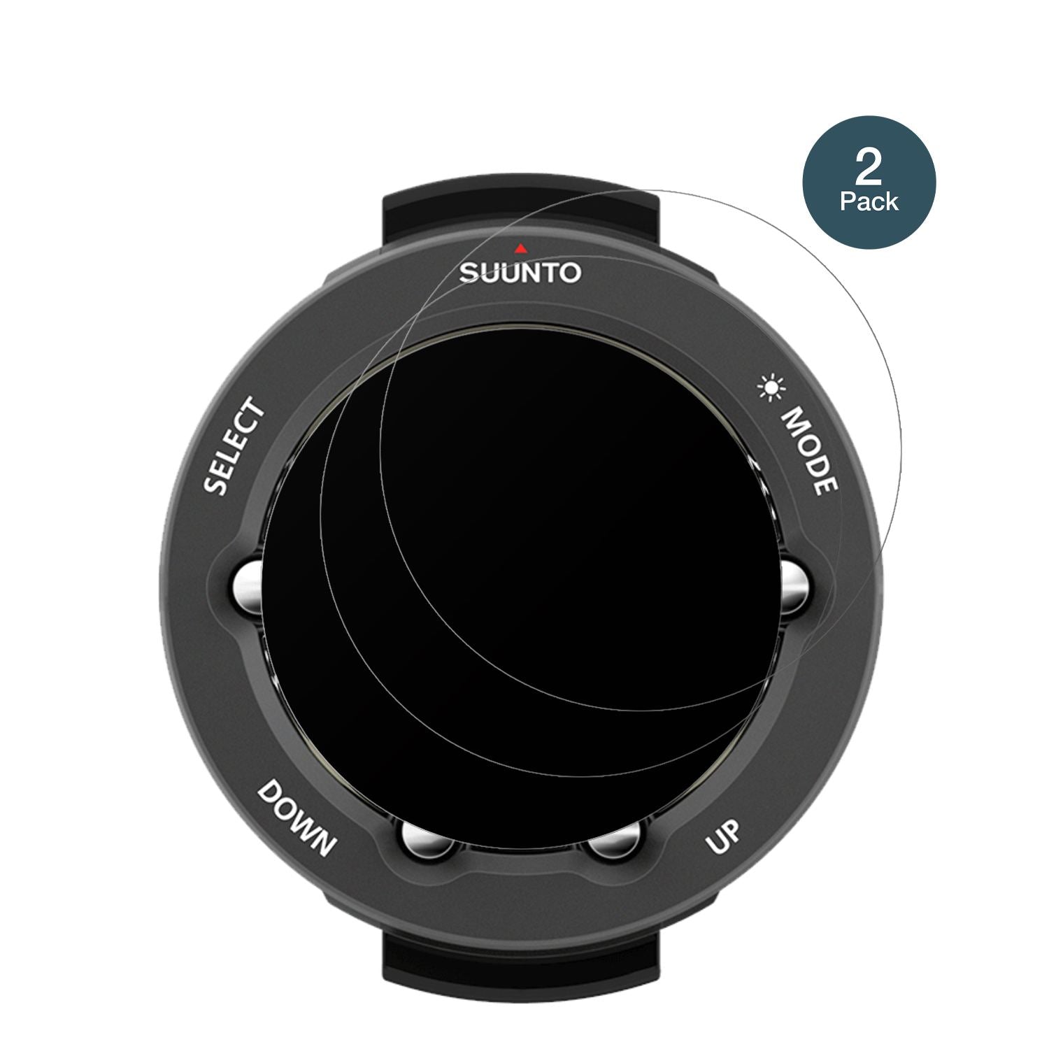SuuntoVyper Novo mit aufgebrachter dipos Panzerfolie, die lästige Fingerabdrücke minimiert