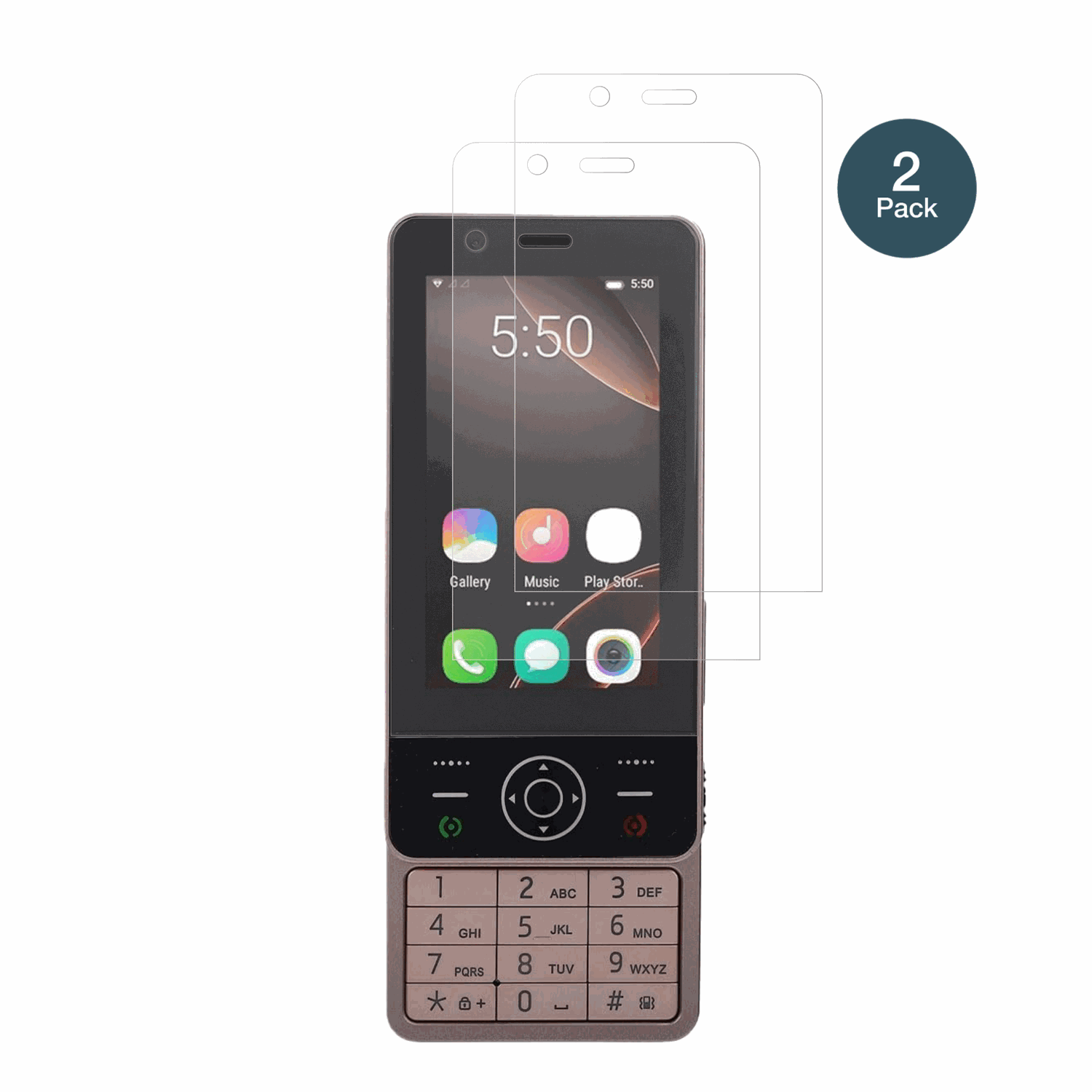 SxhlsellerSlide Phone mit aufgebrachter dipos Panzerfolie, die lästige Fingerabdrücke minimiert