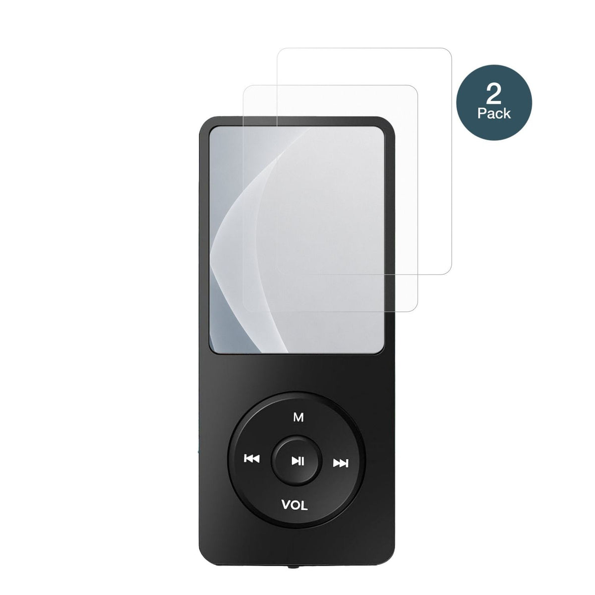 TarswesiBFQ-LCT01 MP3-Player mit aufgebrachter dipos Panzerfolie, die lästige Fingerabdrücke minimiert