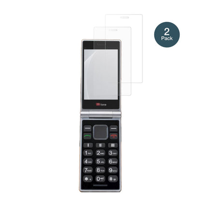 TTfoneTT990 4G mit aufgebrachter dipos Panzerfolie, die lästige Fingerabdrücke minimiert