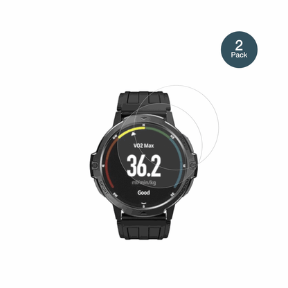 viqee1.46 Zoll Smartwatch mit aufgebrachter dipos Panzerfolie, die lästige Fingerabdrücke minimiert