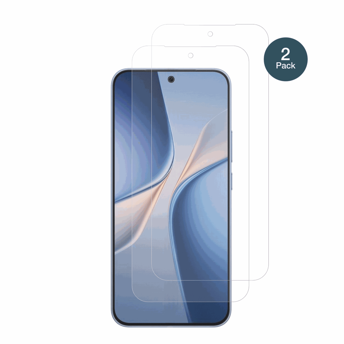 VivoT5 Pro mit aufgebrachter dipos Panzerfolie, die lästige Fingerabdrücke minimiert