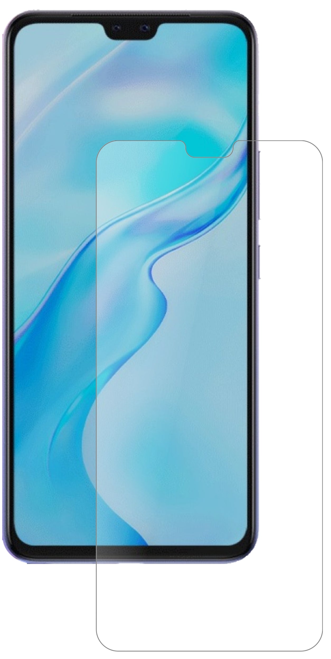 VivoV20 Pro mit aufgebrachter dipos Panzerfolie, die lästige Fingerabdrücke minimiert