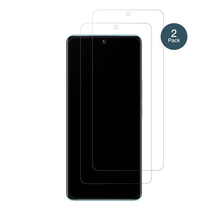 VivoV25 Pro mit aufgebrachter dipos Panzerfolie, die lästige Fingerabdrücke minimiert