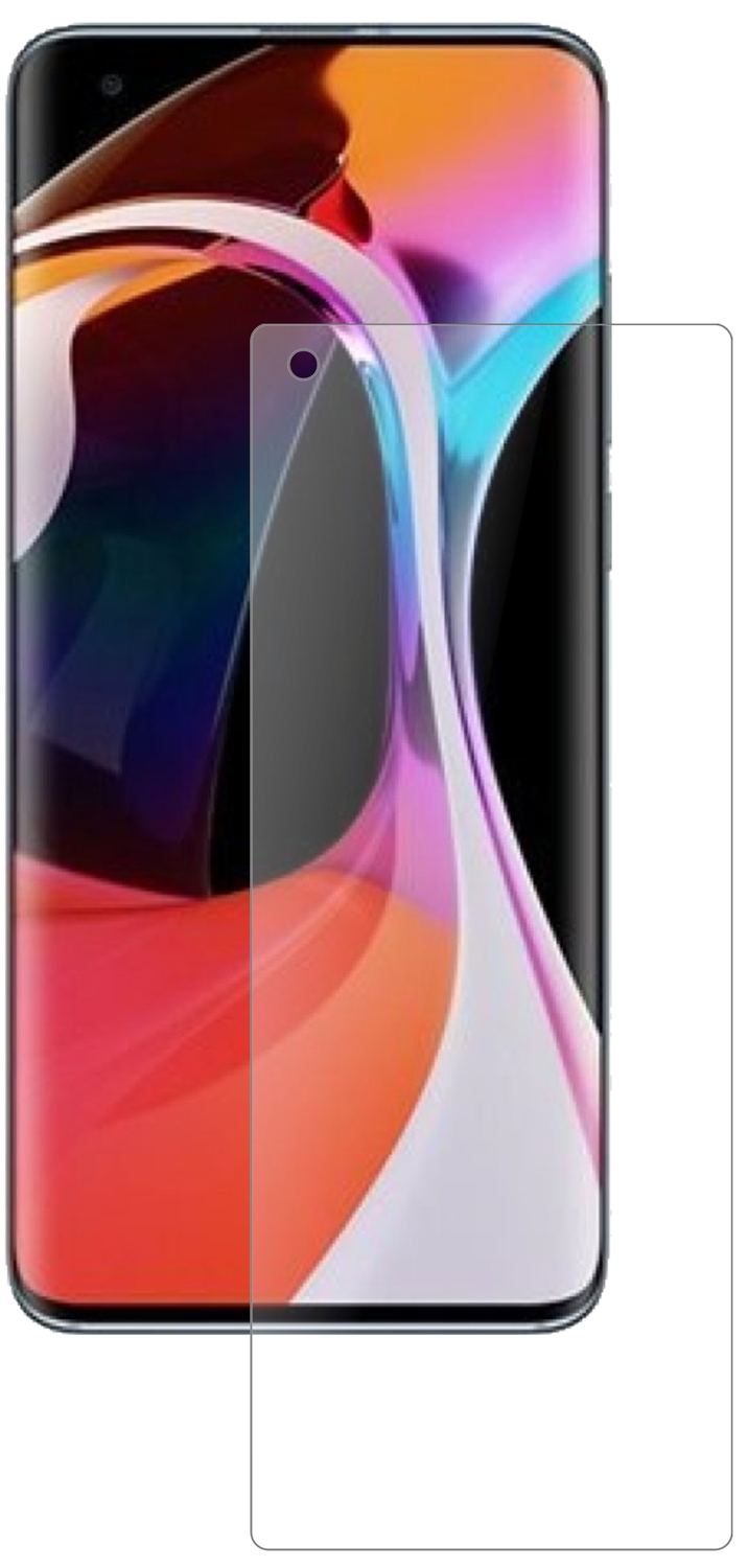 XiaomiMi 10 Pro mit aufgebrachter dipos Panzerfolie, die lästige Fingerabdrücke minimiert