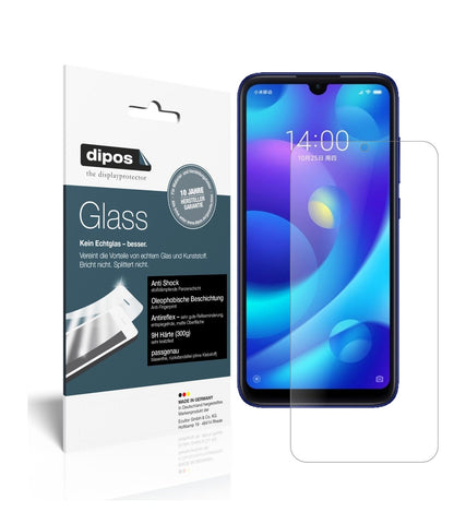 XiaomiMi Play mit aufgebrachter dipos Panzerfolie, die lästige Fingerabdrücke minimiert