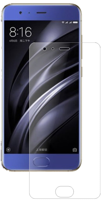 XiaomiMi6 mit aufgebrachter dipos Panzerfolie, die lästige Fingerabdrücke minimiert