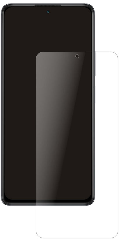 XiaomiRedmi Note 10 Pro mit aufgebrachter dipos Panzerfolie, die lästige Fingerabdrücke minimiert