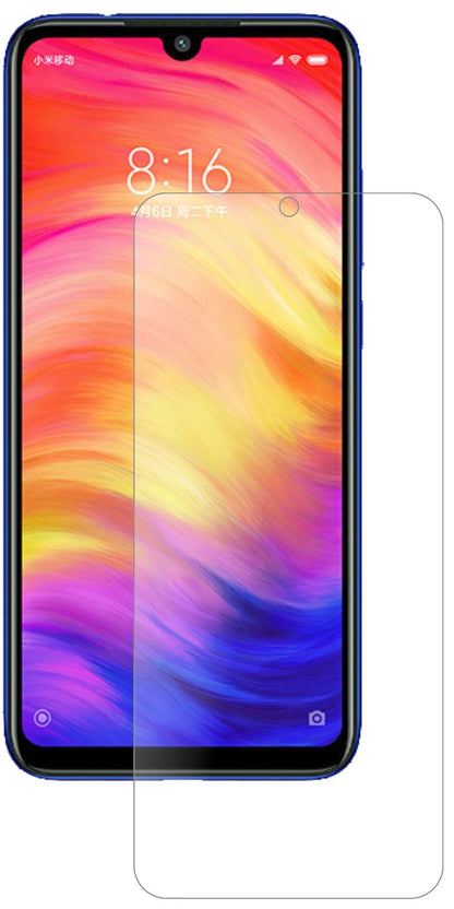 XiaomiRedmi Note 7S mit aufgebrachter dipos Panzerfolie, die lästige Fingerabdrücke minimiert