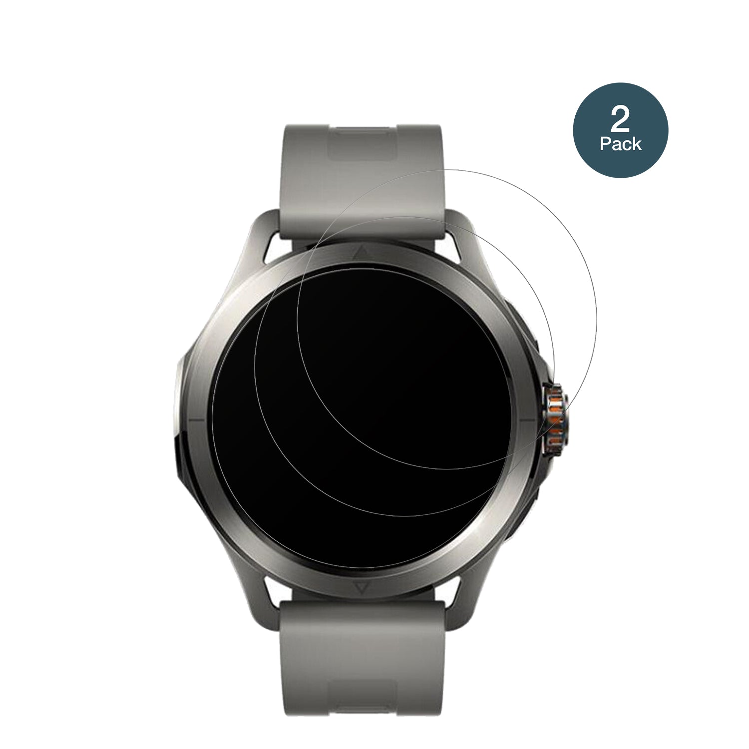 XiaomiWatch S4 mit aufgebrachter dipos Panzerfolie, die lästige Fingerabdrücke minimiert