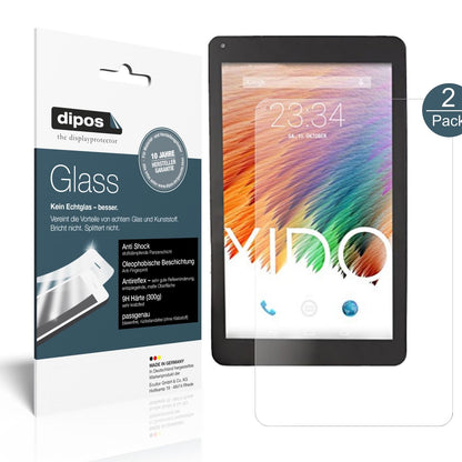 XIDOTablet X111 mit aufgebrachter dipos Panzerfolie, die lästige Fingerabdrücke minimiert