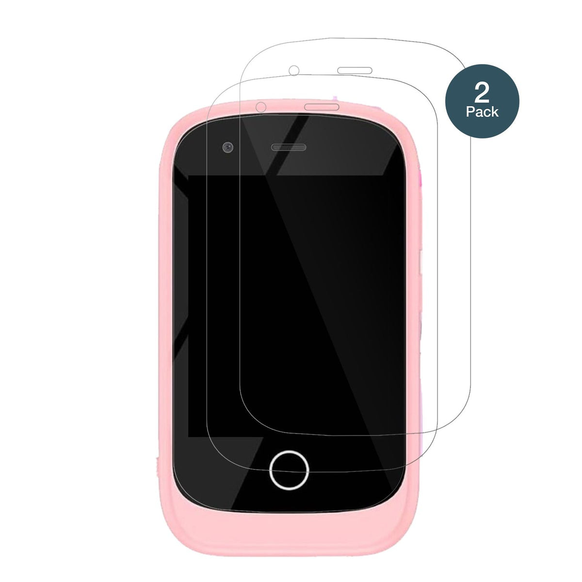 AlutoriaKinder Handy PH05 mit aufgebrachter dipos Flex Schutzfolie, glasklare Darstellung ohne Einschränkungen