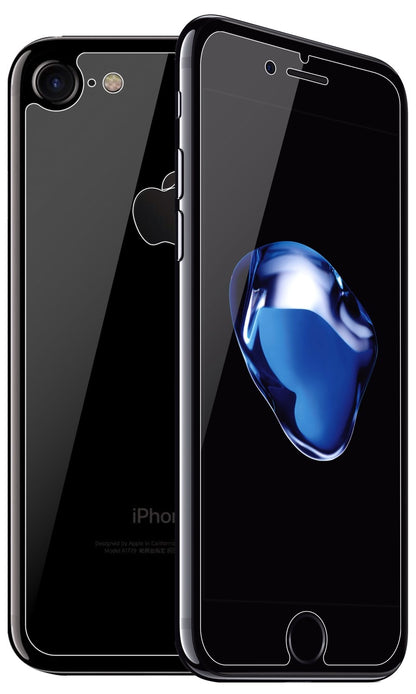 AppleiPhone 7 Plus mit aufgebrachter dipos Flex Schutzfolie, glasklare Darstellung ohne Einschränkungen