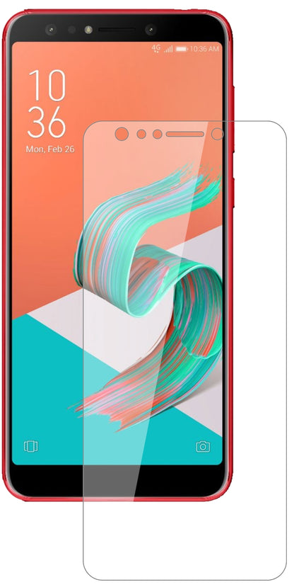 AsusZenfone 5 Lite (ZC600KL) mit aufgebrachter dipos Flex Schutzfolie, glasklare Darstellung ohne Einschränkungen
