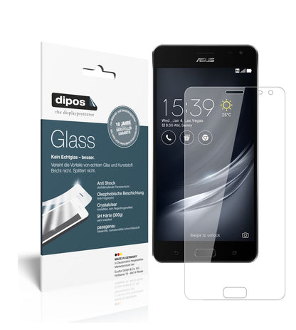 ASUSZenFone Ares ZS572KL mit aufgebrachter dipos Flex Schutzfolie, glasklare Darstellung ohne Einschränkungen