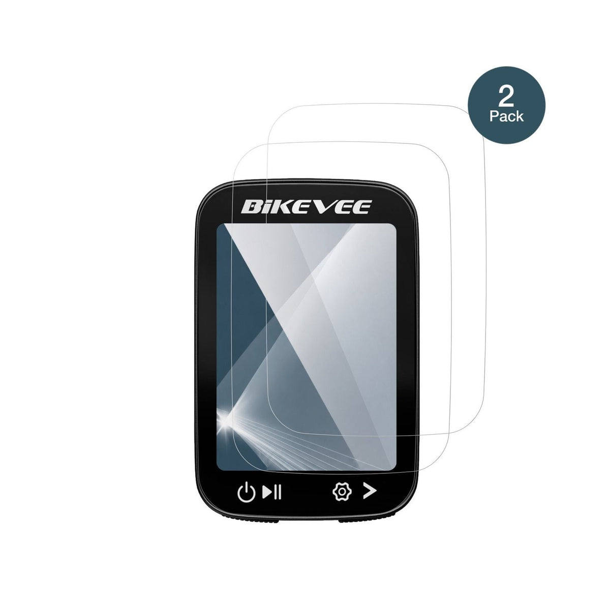 BikeveeBKV500A mit aufgebrachter dipos Flex Schutzfolie, glasklare Darstellung ohne Einschränkungen