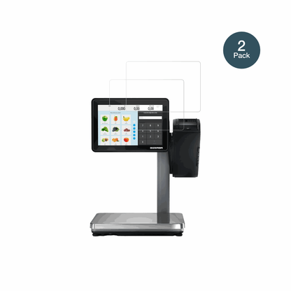 BizerbaQ1 expert 800 12.1 Zoll mit aufgebrachter dipos Flex Schutzfolie, glasklare Darstellung ohne Einschränkungen