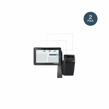 BizerbaQ1 pro 800 12.1 Zoll mit aufgebrachter dipos Flex Schutzfolie, glasklare Darstellung ohne Einschränkungen