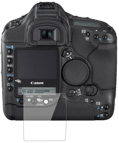 CanonEos 1D Mark II N mit aufgebrachter dipos Flex Schutzfolie, glasklare Darstellung ohne Einschränkungen