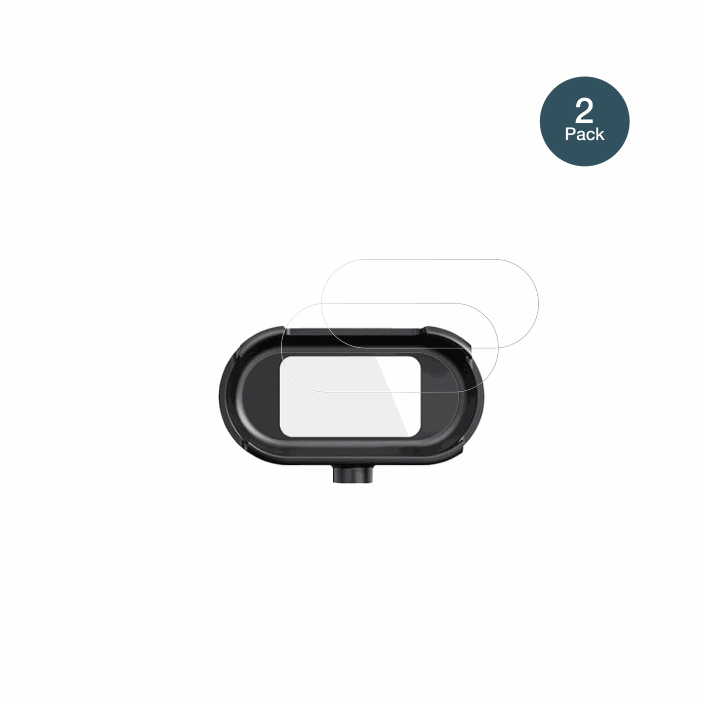 CossifyHW0612 Mini Action-Cam mit aufgebrachter dipos Flex Schutzfolie, glasklare Darstellung ohne Einschränkungen