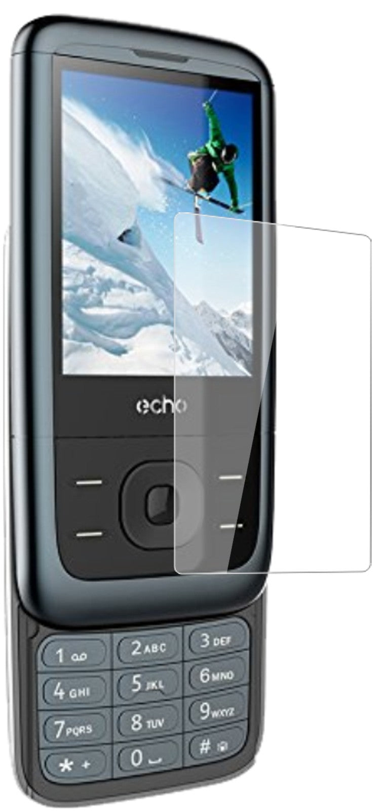 ECHOSLIDEBA Slide 2,4 Zoll mit aufgebrachter dipos Flex Schutzfolie, glasklare Darstellung ohne Einschränkungen