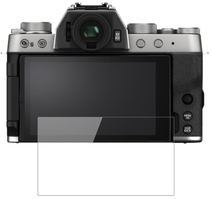 FujifilmX-T200 mit aufgebrachter dipos Flex Schutzfolie, glasklare Darstellung ohne Einschränkungen