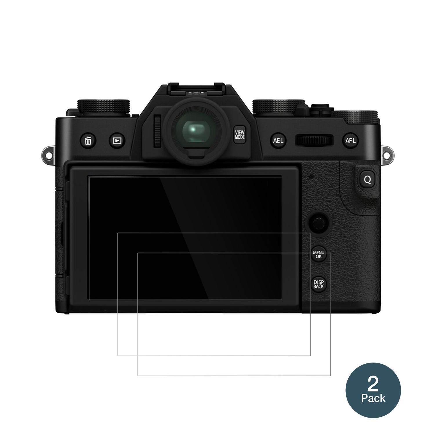 FujifilmX-T30 II mit aufgebrachter dipos Flex Schutzfolie, glasklare Darstellung ohne Einschränkungen