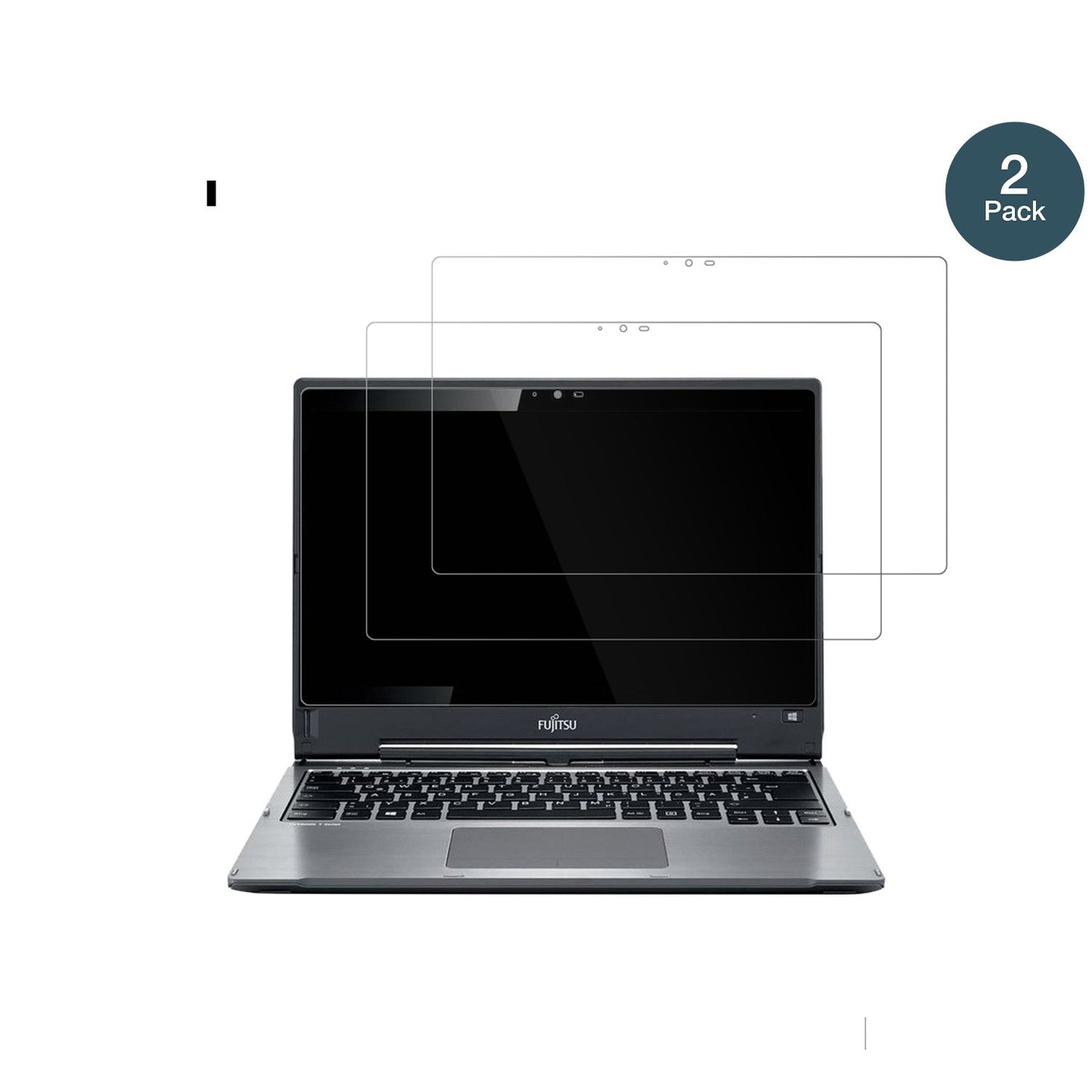 FujitsuLifebook T936 mit aufgebrachter dipos Flex Schutzfolie, glasklare Darstellung ohne Einschränkungen