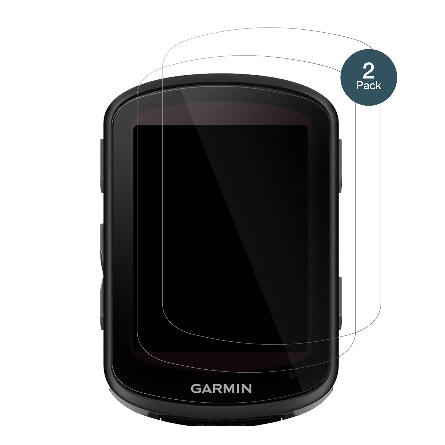 GarminEdge 840 mit aufgebrachter dipos Flex Schutzfolie, glasklare Darstellung ohne Einschränkungen