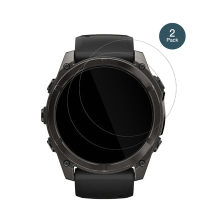 GarminFenix 7x Pro 51mm mit aufgebrachter dipos Flex Schutzfolie, glasklare Darstellung ohne Einschränkungen