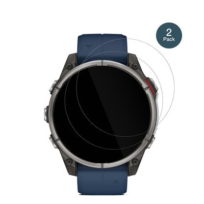 GarminQuatix 8 51mm mit aufgebrachter dipos Flex Schutzfolie, glasklare Darstellung ohne Einschränkungen