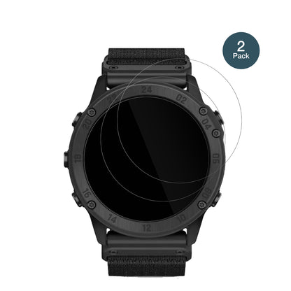 GarminTactix Delta Solar Ballistic mit aufgebrachter dipos Flex Schutzfolie, glasklare Darstellung ohne Einschränkungen