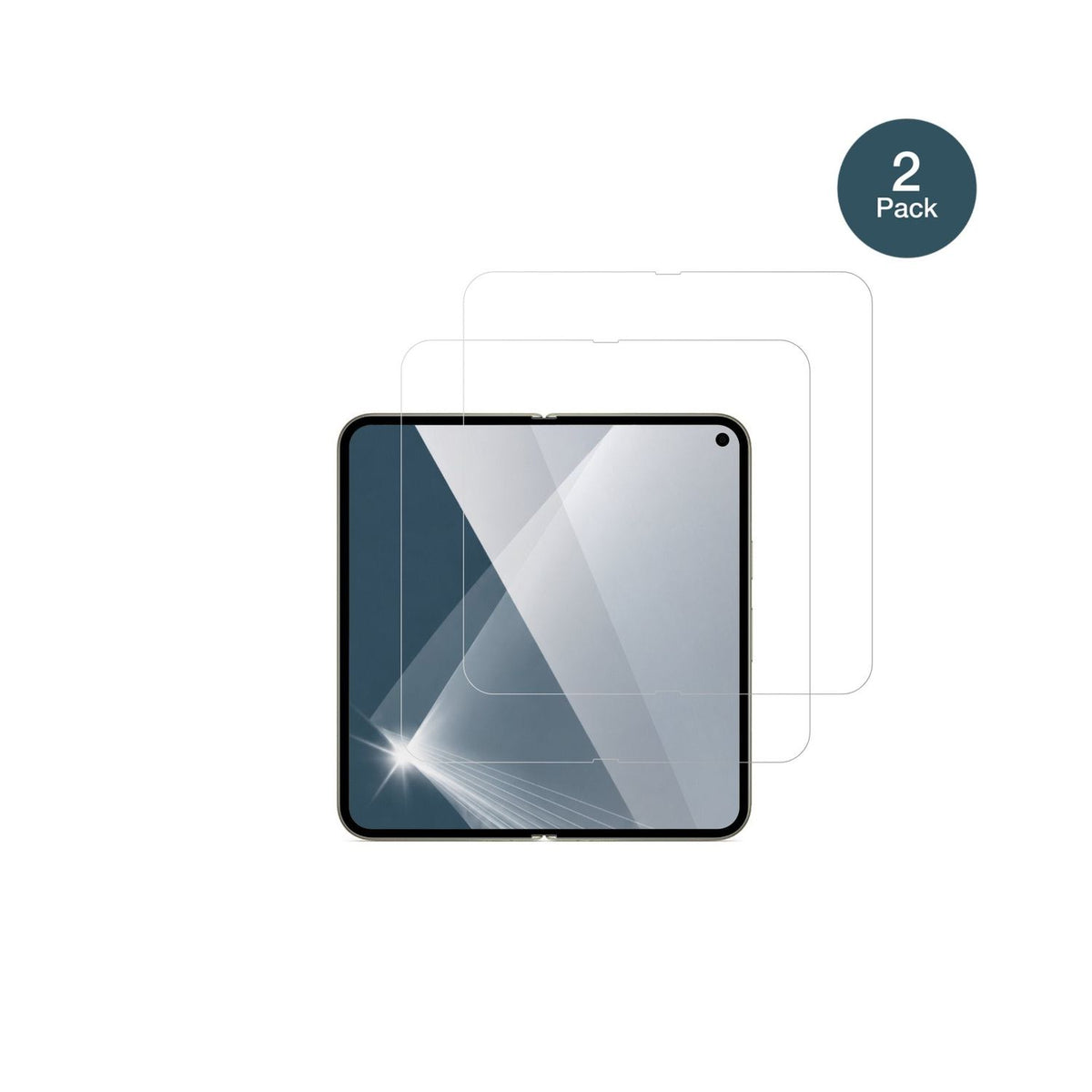 GooglePixel 11 Pro Fold Aussenseite mit aufgebrachter dipos Flex Schutzfolie, glasklare Darstellung ohne Einschränkungen