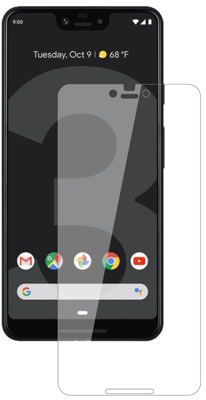 GooglePixel 3 XL mit aufgebrachter dipos Flex Schutzfolie, glasklare Darstellung ohne Einschränkungen