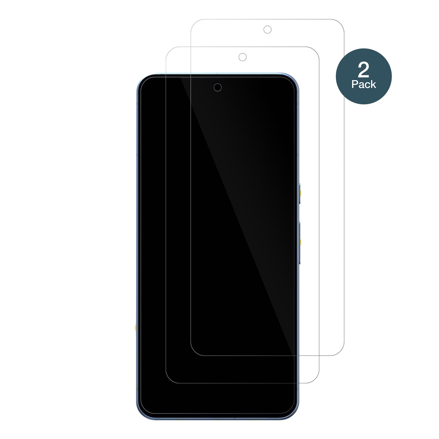 GooglePixel 8 mit aufgebrachter dipos Flex Schutzfolie, glasklare Darstellung ohne Einschränkungen