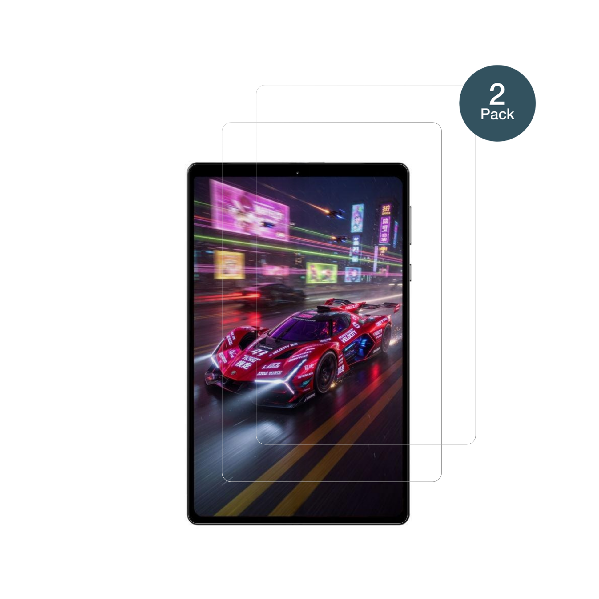 HeadwolfFPad 7 mit aufgebrachter dipos Flex Schutzfolie, glasklare Darstellung ohne Einschränkungen