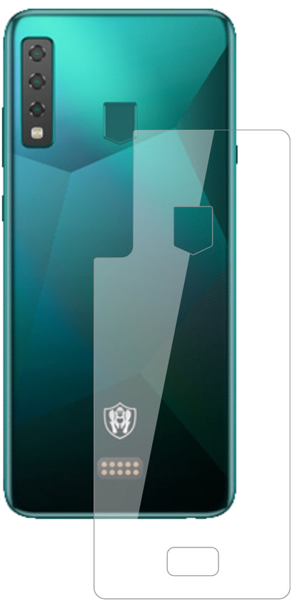 HiSenseKing Kong 6 Rückseite mit aufgebrachter dipos Flex Schutzfolie, glasklare Darstellung ohne Einschränkungen