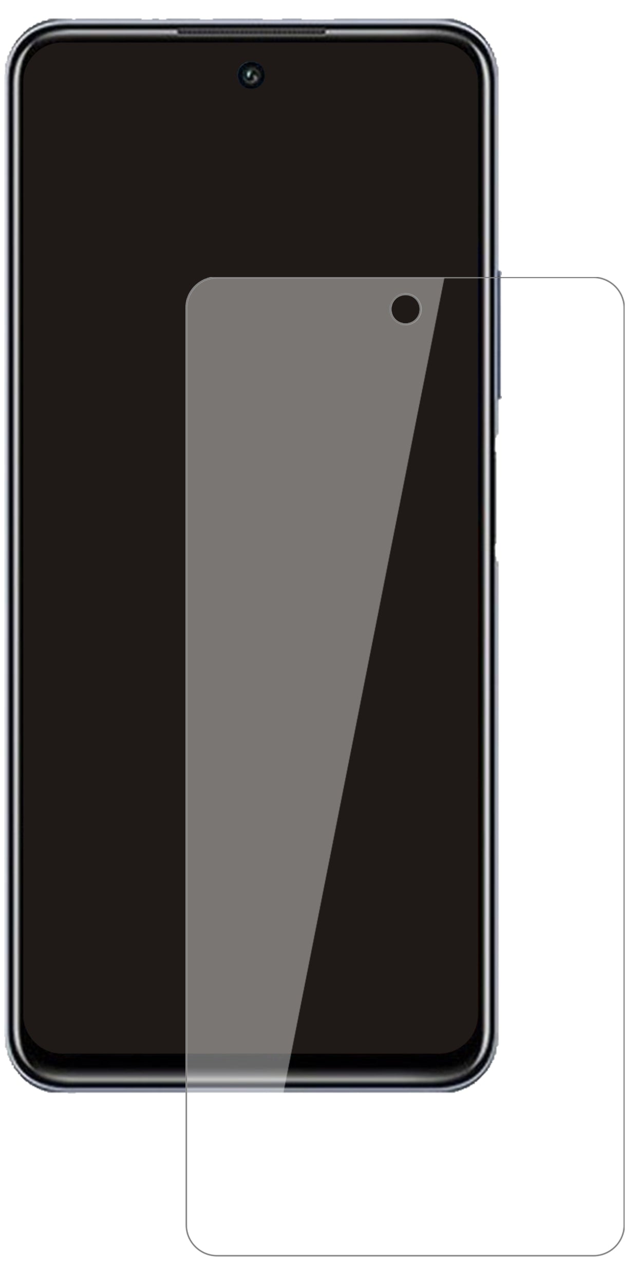 Honor10X Lite mit aufgebrachter dipos Flex Schutzfolie, glasklare Darstellung ohne Einschränkungen