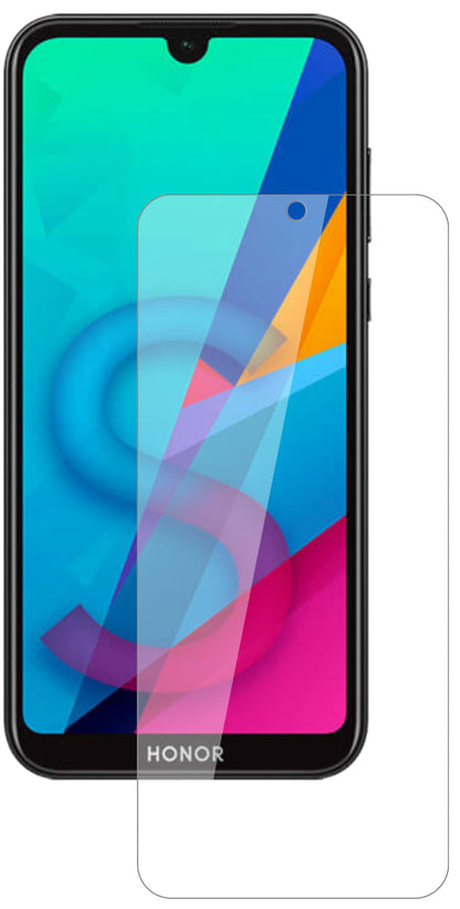 Honor8S mit aufgebrachter dipos Flex Schutzfolie, glasklare Darstellung ohne Einschränkungen