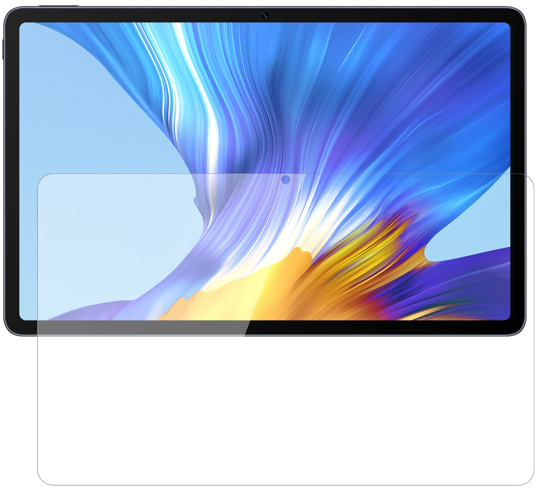 HonorV6 5G mit aufgebrachter dipos Flex Schutzfolie, glasklare Darstellung ohne Einschränkungen