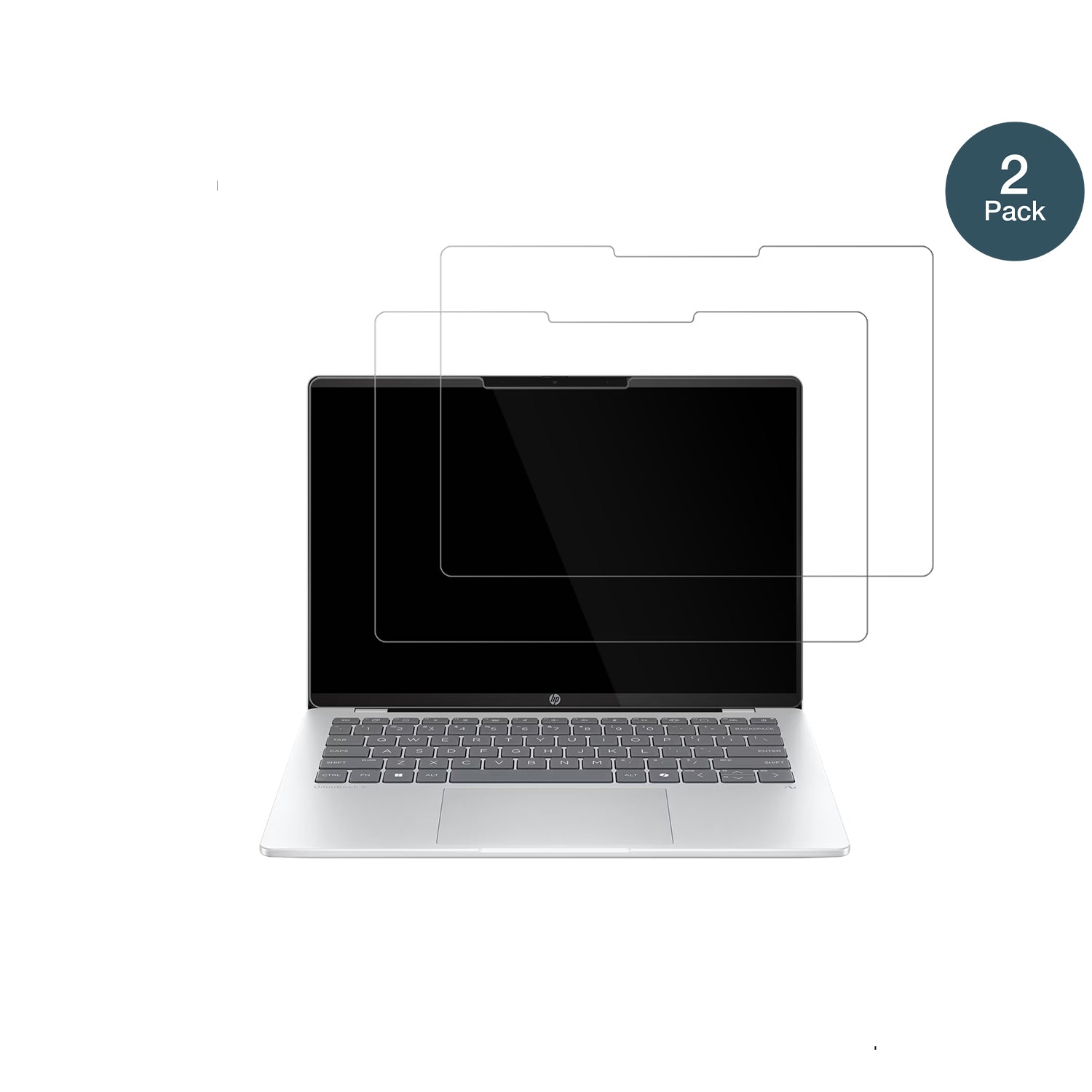 HPOmniBook 5 14 Zoll mit aufgebrachter dipos Flex Schutzfolie, glasklare Darstellung ohne Einschränkungen