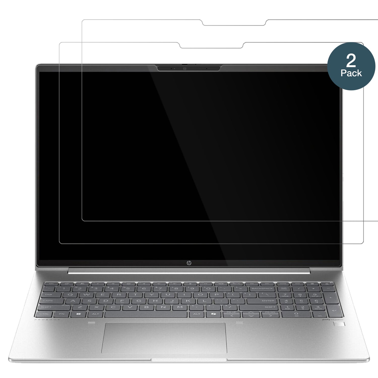 HPProBook 460 G11 16 Zoll mit aufgebrachter dipos Flex Schutzfolie, glasklare Darstellung ohne Einschränkungen