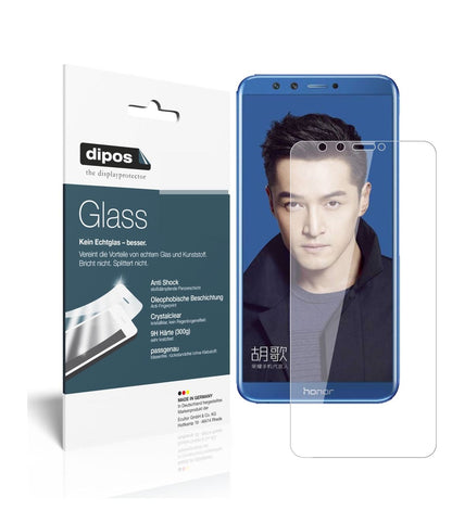 HuaweiHonor 9 Lite mit aufgebrachter dipos Flex Schutzfolie, glasklare Darstellung ohne Einschränkungen