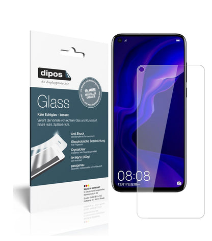 HuaweiNova 4 mit aufgebrachter dipos Flex Schutzfolie, glasklare Darstellung ohne Einschränkungen