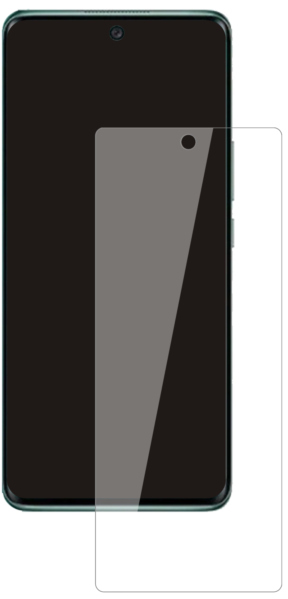 HuaweiNova 8 mit aufgebrachter dipos Flex Schutzfolie, glasklare Darstellung ohne Einschränkungen