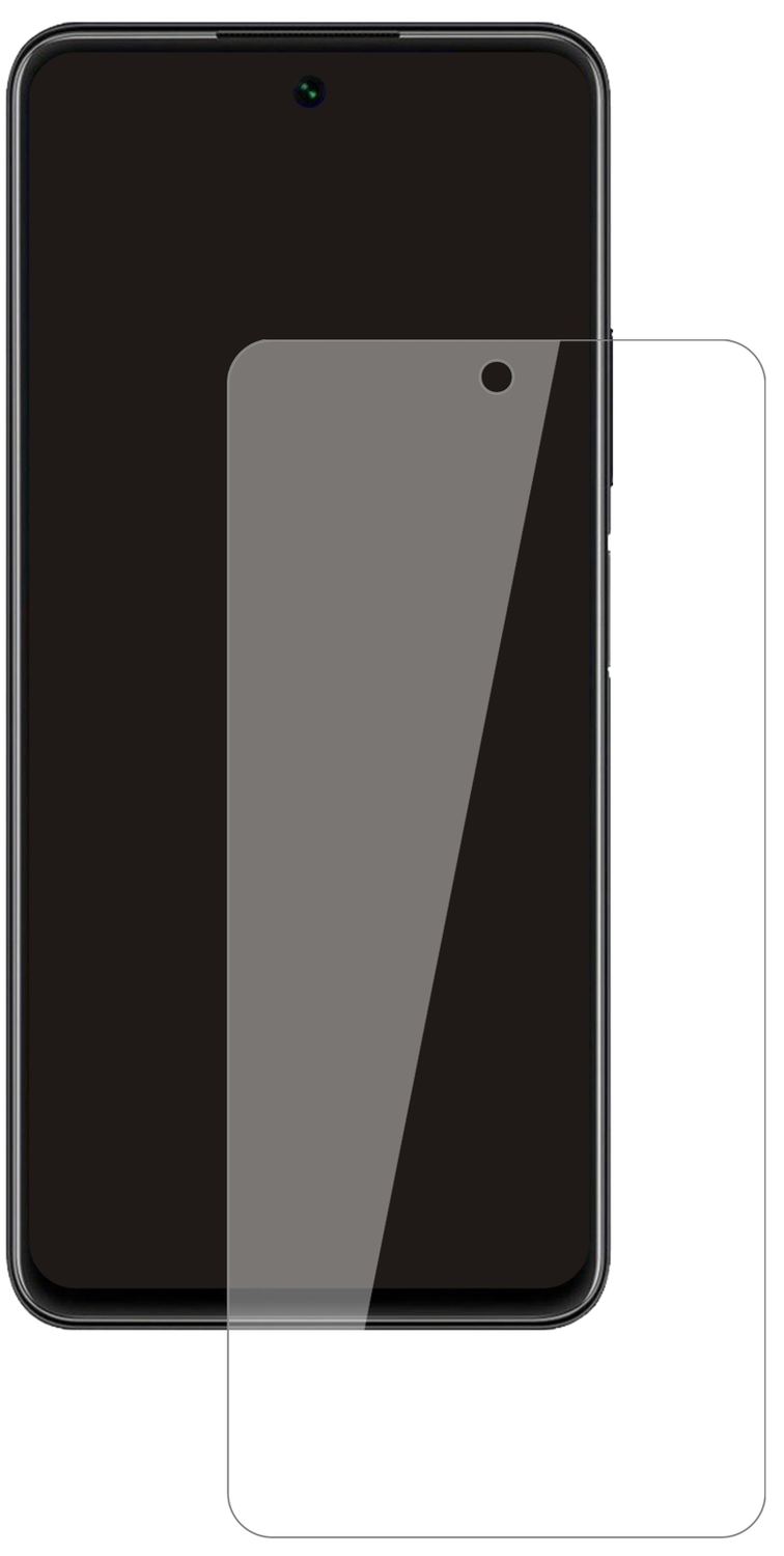 HuaweiP Smart (2021) mit aufgebrachter dipos Flex Schutzfolie, glasklare Darstellung ohne Einschränkungen
