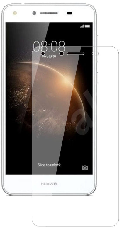 HuaweiY6 II Compact mit aufgebrachter dipos Flex Schutzfolie, glasklare Darstellung ohne Einschränkungen