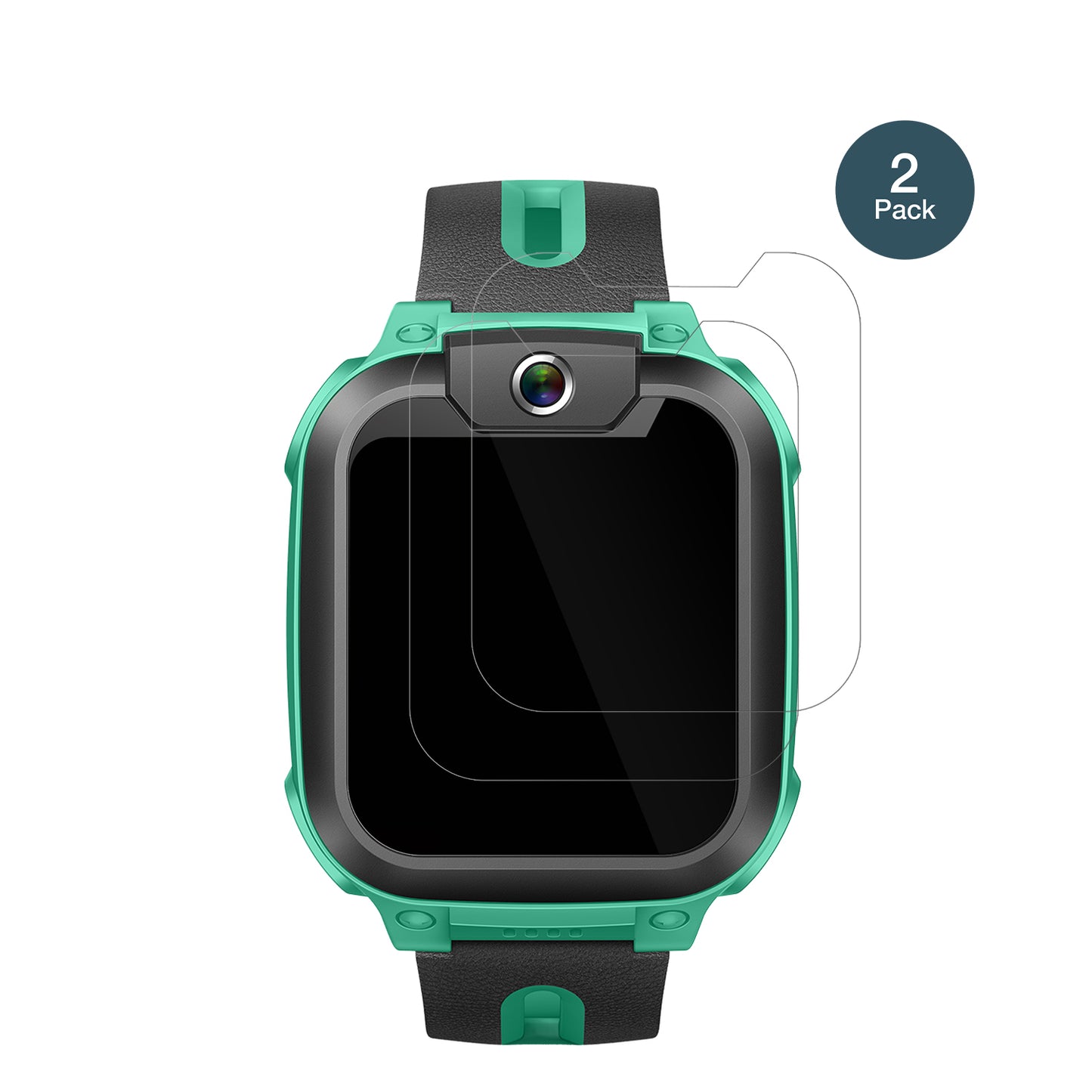 ImooWatch Phone Z1 mit aufgebrachter dipos Flex Schutzfolie, glasklare Darstellung ohne Einschränkungen